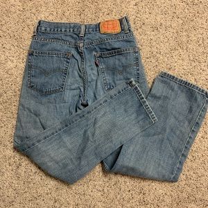 Levi’s! 550 relaxed fit jeans.